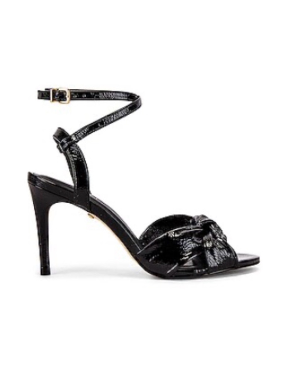 RAYE HEELS BLACK PATENT GLORIA IN SIZE 8